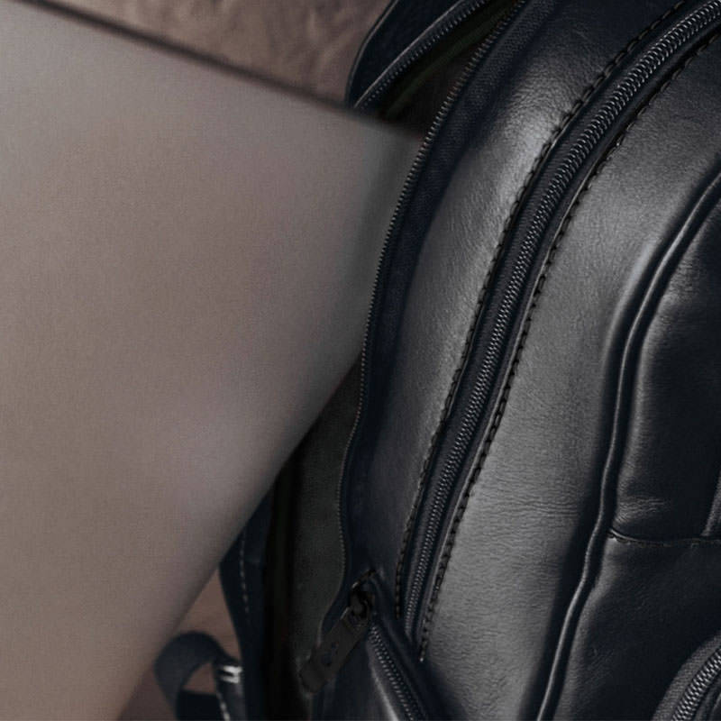 Mochila de couro para fotografos black edition nw088 case para notebook