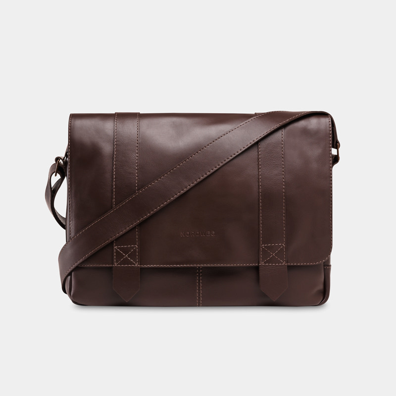 Bolsa masculina de couro para notebook NW066B